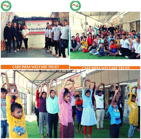 Yoga with ASK FOR YOU Team - CARE INDIA WELFARE TRUST